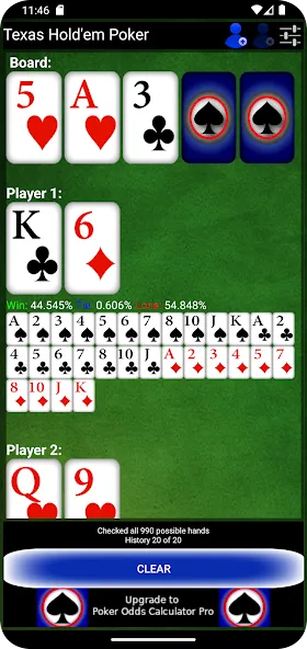 Poker Odds Calculator (Покер Оддс Калькулятор)  [МОД Меню] Screenshot 3