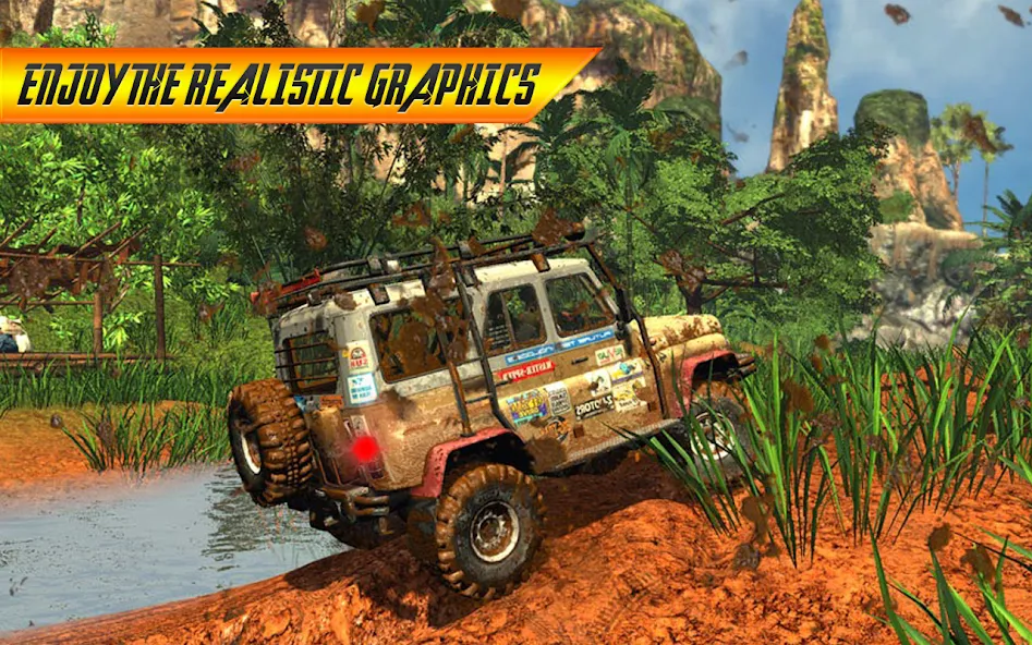 Offroad Jeep Driving Simulator  [МОД Много монет] Screenshot 1