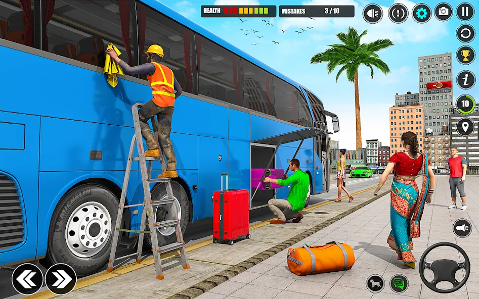 City Bus Simulator 3D Bus Game (Симулятор городского автобуса 3D  игра   )  [МОД Mega Pack] Screenshot 3