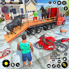 Скачать взлом Animal Transport Truck Game 3D (Игра Грузовик для перевозки животных)  [МОД Все открыто] - стабильная версия apk на Андроид