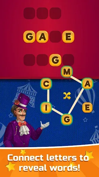 Circus Words: Magic Puzzle  [МОД Mega Pack] Screenshot 3