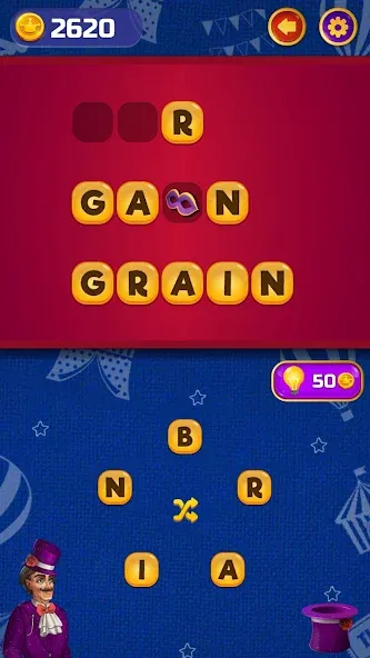 Circus Words: Magic Puzzle  [МОД Mega Pack] Screenshot 4