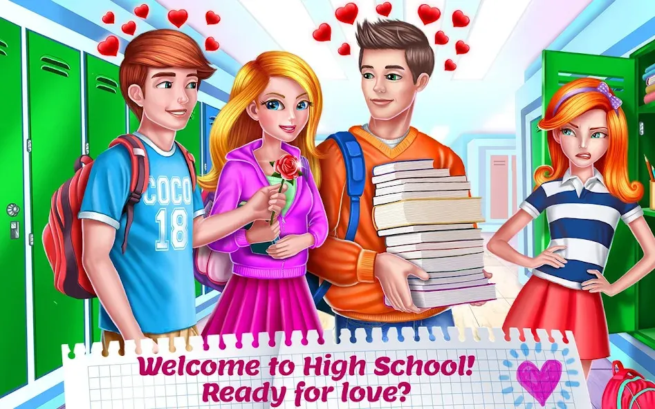 High School Crush - Love Story  [МОД Меню] Screenshot 1