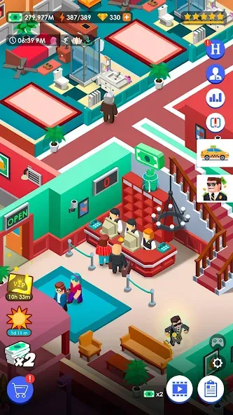 Hotel Empire Tycoon－Idle Game  [МОД Бесконечные монеты] Screenshot 5