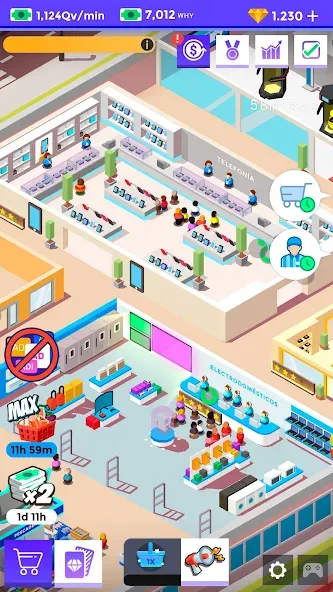 Idle Supermarket Tycoon－Shop (Айдл Супермаркет Тайкун)  [МОД Menu] Screenshot 5