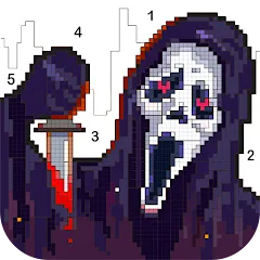 Взломанная Death Park Coloring Games (Дэт Парк игры раскраски)  [МОД Много денег] - стабильная версия apk на Андроид