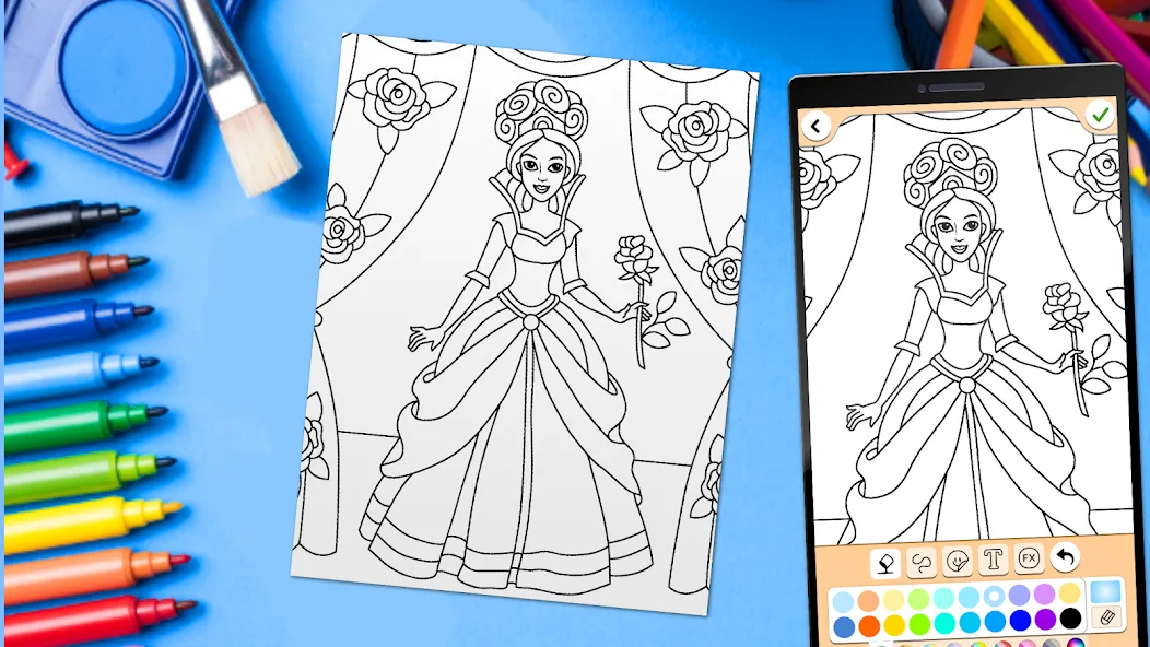 Coloring for girls and women  [МОД Mega Pack] Screenshot 5