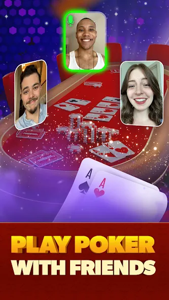 Poker Face: Texas Holdem Poker (Покер Фейс)  [МОД Много монет] Screenshot 1