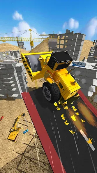 Construction Ramp Jumping (Конструкция для прыжков на рампе)  [МОД Unlimited Money] Screenshot 5