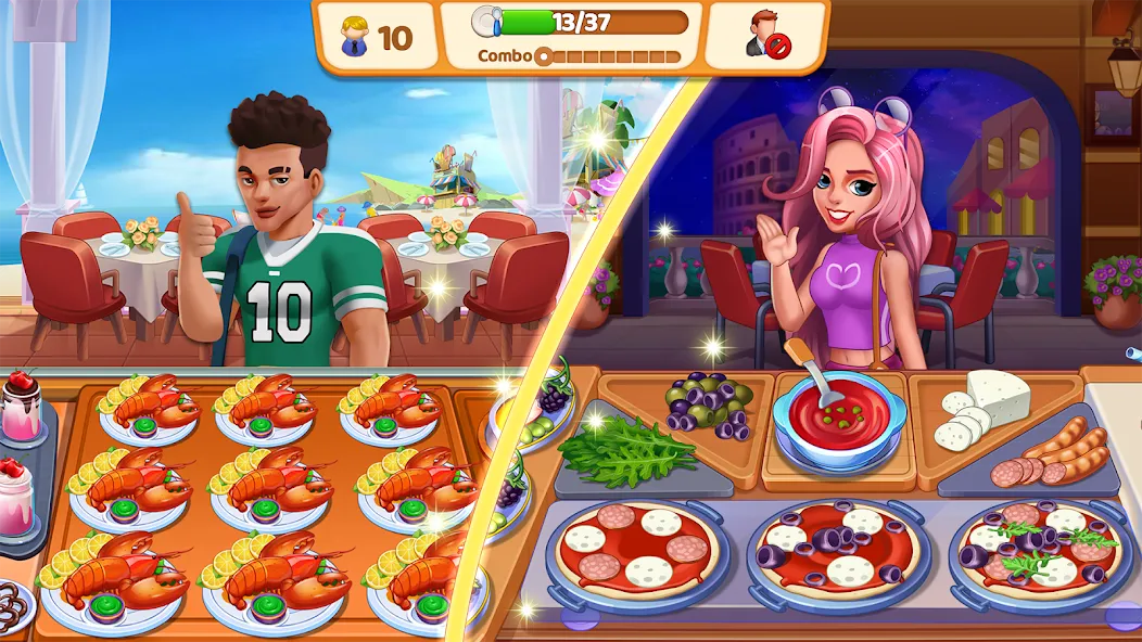 Food Voyage: Fun Cooking Games (Фуд Воядж)  [МОД Бесконечные деньги] Screenshot 5