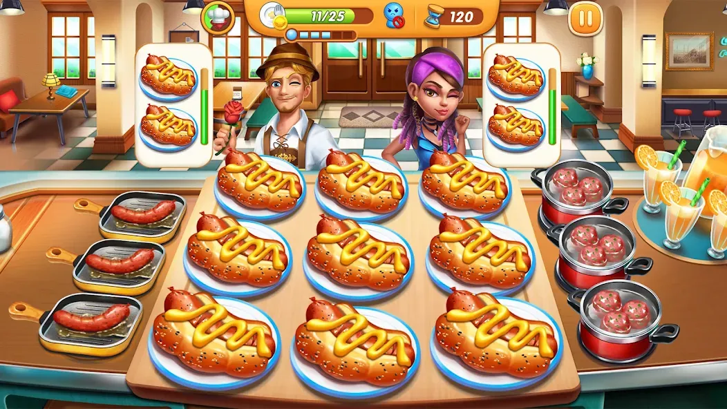 Cooking City - Cooking Games (Кукинг Сити)  [МОД Все открыто] Screenshot 4