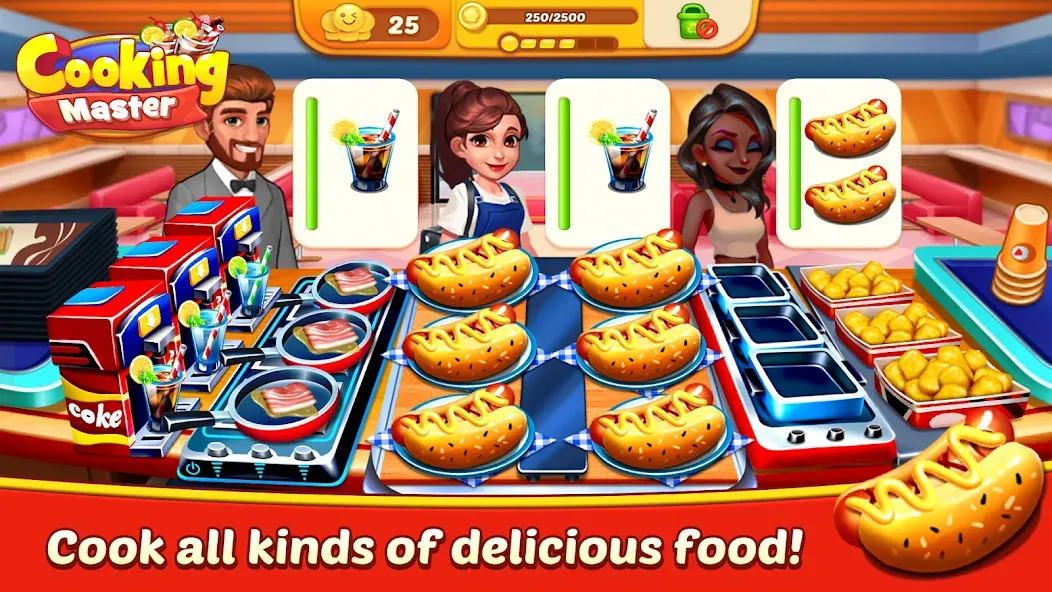 Cooking Master:Restaurant Game (Кукинг Мастер)  [МОД Mega Pack] Screenshot 2