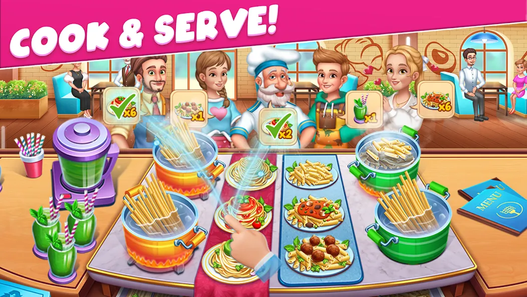 Cooking Taste Restaurant Games  [МОД Меню] Screenshot 3