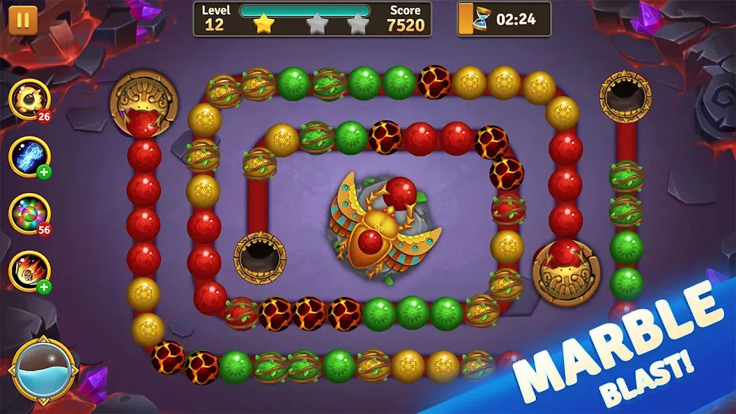 Jungle Marble Blast  [МОД Бесконечные деньги] Screenshot 5