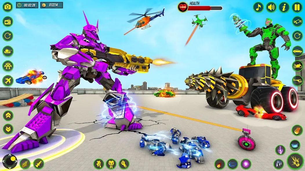 Bull Robot Car Game:Robot Game  [МОД Бесконечные деньги] Screenshot 5