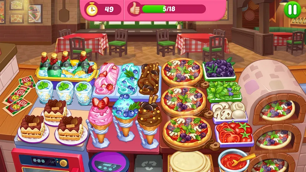 Crazy Cooking Diner: Chef Game (Крейзи кукинг дайнер)  [МОД Unlocked] Screenshot 2