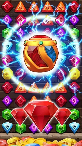 Jewel Ancient Pyramid Treasure  [МОД Много монет] Screenshot 1