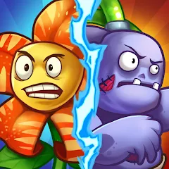 Скачать взлом Zombie Defense - Plants War (Зомби Дефенс)  [МОД Mega Pack] - последняя версия apk на Андроид