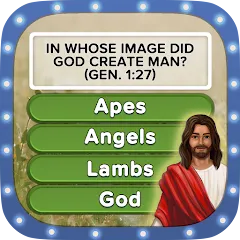 Взломанная Daily Bible Trivia Bible Games (Ежедневные викторины Библии библейские игры)  [МОД Все открыто] - последняя версия apk на Андроид