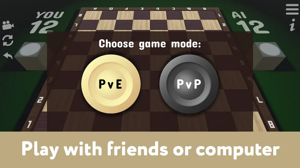 Checkers for two - Draughts  [МОД Много монет] Screenshot 2