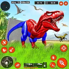 Взлом Real Dino Hunter 3D Gun Games (Уайлд Динозавр Хантер Ган Геймс)  [МОД Меню] - стабильная версия apk на Андроид