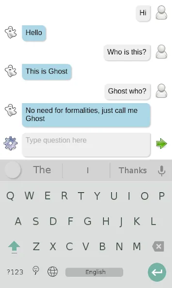 Ghost chat bot (Гостчатбот)  [МОД Unlimited Money] Screenshot 1