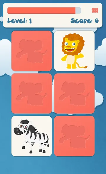 Animals memory game for kids  [МОД Mega Pack] Screenshot 2