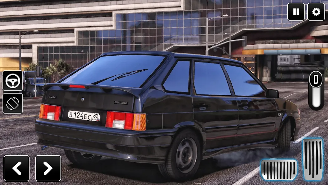 2114 Car Driving: Lada sedan  [МОД Много монет] Screenshot 4