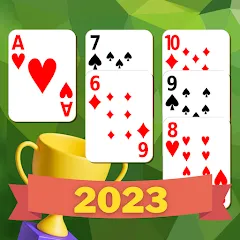 Взломанная Klondike Solitaire Offline  [МОД Бесконечные монеты] - стабильная версия apk на Андроид