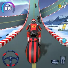 Скачать взломанную Bike Race: Racing Game (Байк Гейм 3D)  [МОД Mega Pack] - стабильная версия apk на Андроид