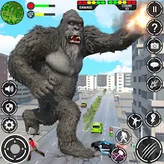 Скачать взломанную Giant Gorilla Bigfoot Monster (Энгри Горилла)  [МОД Unlocked] - последняя версия apk на Андроид