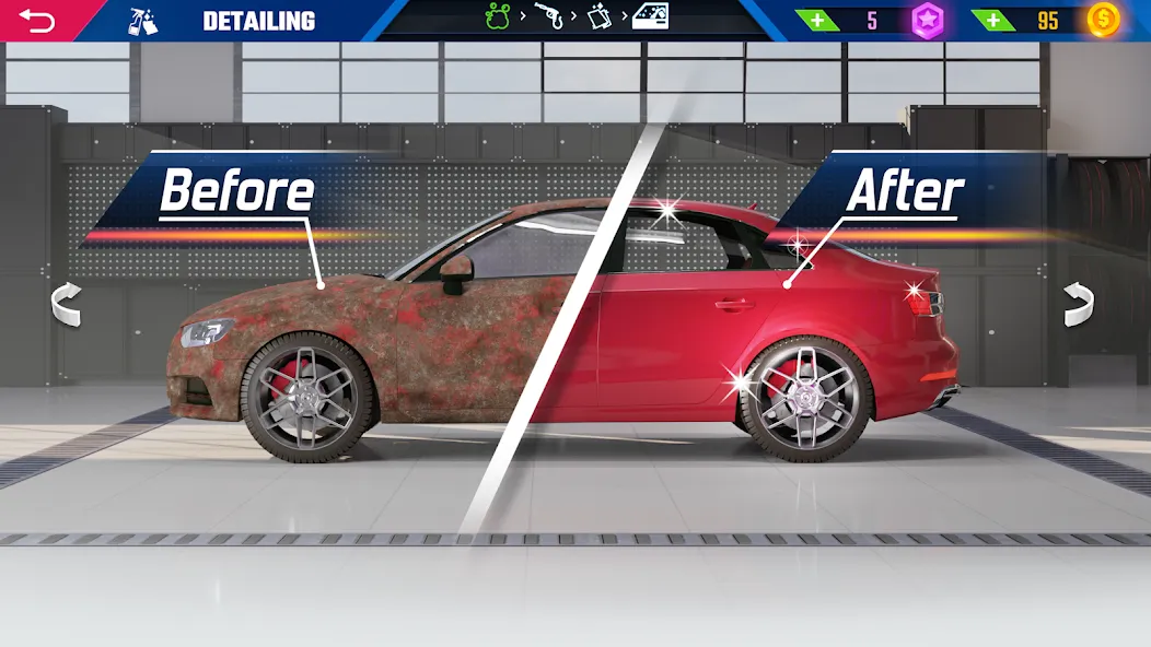 Car Detailing Simulator 2023  [МОД Меню] Screenshot 2