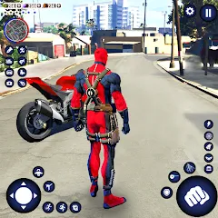 Скачать взломанную Miami Rope Hero Spider Game 2  [МОД Все открыто] - последняя версия apk на Андроид