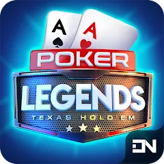 Взломанная Poker Legends - Texas Hold'em (Покер Легенды)  [МОД Бесконечные деньги] - стабильная версия apk на Андроид