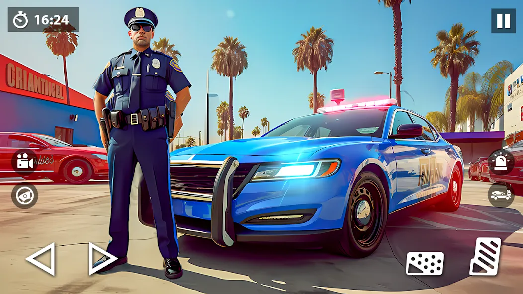 US Police Car Transporter Game (Полицейский транспорт игры)  [МОД Много денег] Screenshot 1