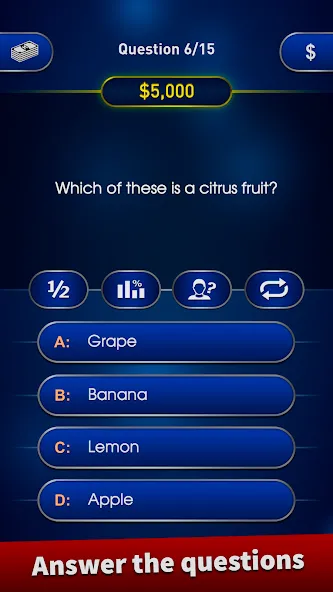 Millionaire 2024 Trivia Quiz  [МОД Много денег] Screenshot 1