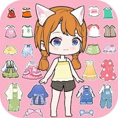 Скачать взлом YOYO Doll Anime Dress Up Game (ЙОЙО)  [МОД Бесконечные монеты] - стабильная версия apk на Андроид