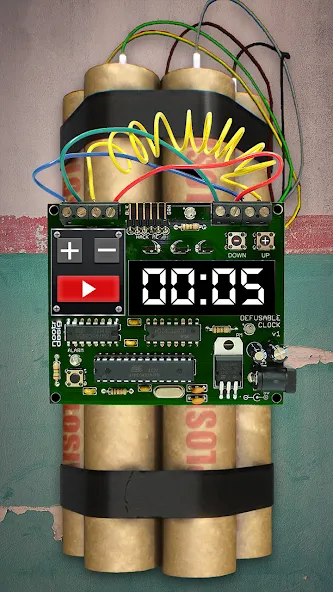 Time Bomb Broken Screen Prank (Тайм Бомб Брокен Скрин Пранк)  [МОД Unlimited Money] Screenshot 2