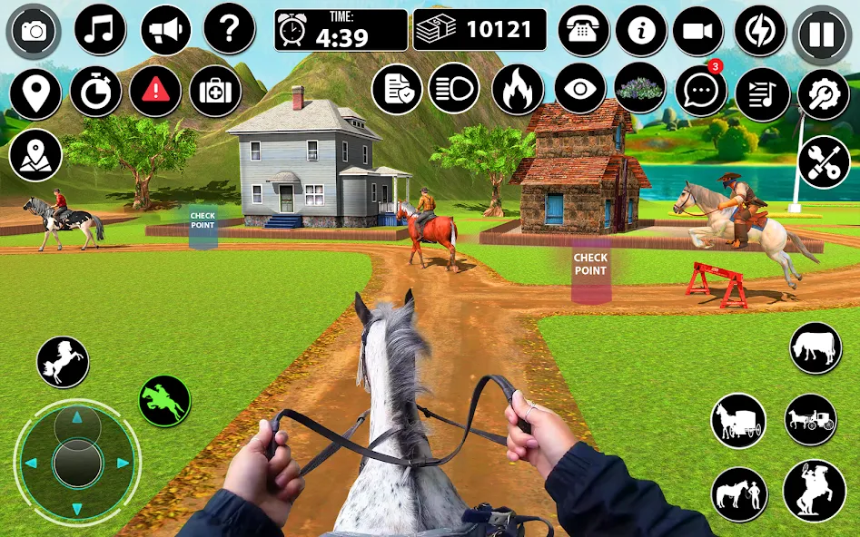 Horse Cart Taxi Transport Game  [МОД Бесконечные деньги] Screenshot 2