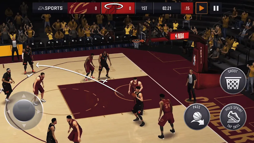 NBA LIVE Mobile Basketball (НБА Лайв Мобайл)  [МОД Много монет] Screenshot 1