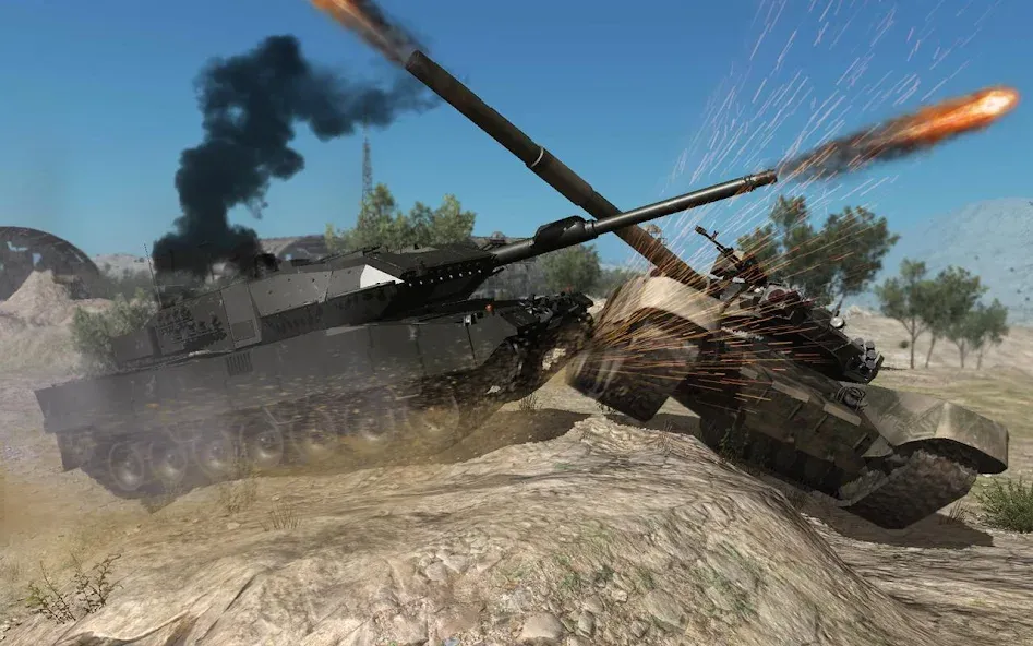 Real Tank Battle : War Machine (Реальное танковое сражение)  [МОД Бесконечные монеты] Screenshot 1