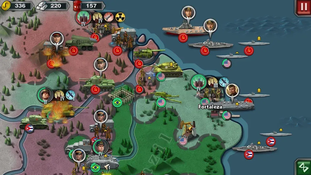 World Conqueror 3-WW2 Strategy (Ворлд Конкерор 3)  [МОД Все открыто] Screenshot 1