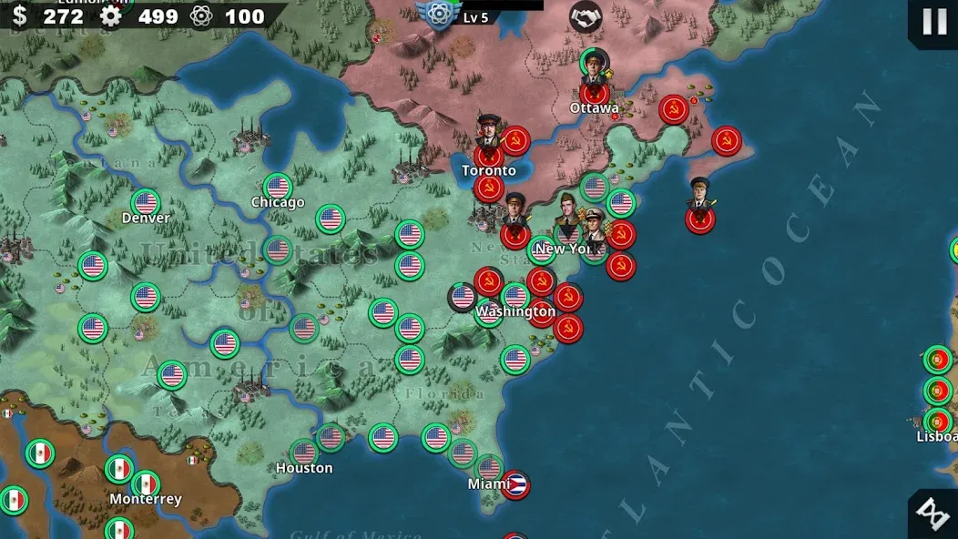 World Conqueror 4-WW2 Strategy (Ворлд Конкерор 4)  [МОД Unlocked] Screenshot 3