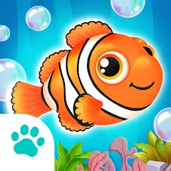 Взломанная Baby Aquarium - Fish game  [МОД Menu] - полная версия apk на Андроид