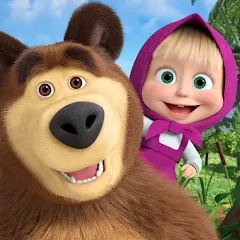 Скачать взломанную Masha and the Bear Educational  [МОД Бесконечные монеты] - последняя версия apk на Андроид