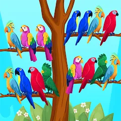 Скачать взломанную Bird Puzzle - Color Game  [МОД Много денег] - стабильная версия apk на Андроид