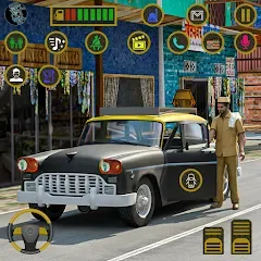 Взломанная Indian Taxi Simulator car Game (Индийский такси симулятор автомобиля Игра)  [МОД Меню] - последняя версия apk на Андроид