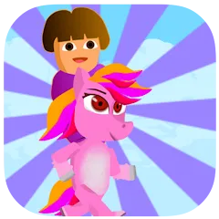 Скачать взлом Dora Riding Pony Escape Jungle (Дора на Пони Едет из Джунглей)  [МОД Unlocked] - последняя версия apk на Андроид