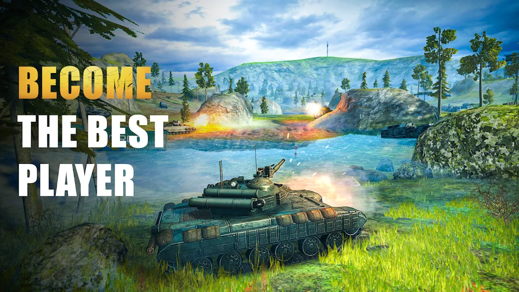 Tank Force: Tank games blitz  [МОД Бесконечные монеты] Screenshot 2