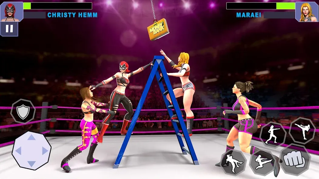 Bad Girls Wrestling Game  [МОД Бесконечные монеты] Screenshot 3